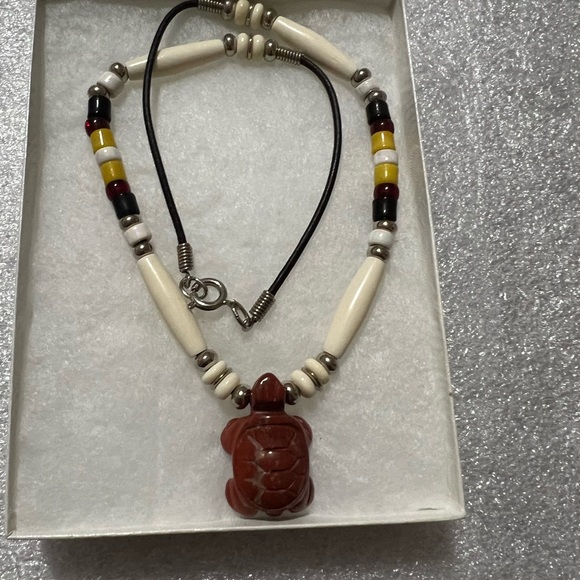 Authentic Lakota Arts & Craft beautiful Silver Navajo Turquoise NWT - Picture 3 of 13